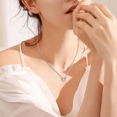 Moissanite 925 Sterling Silver Heart Necklace, Necklaces, $ 68.00, A Moment Of Now™